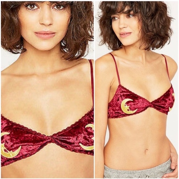 Urban Outfitters | Velvet Crescent Moon Bralette - Picture 6 of 7